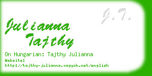 julianna tajthy business card